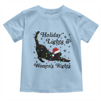 Sexy Cat Holiday Lights Womens Rights Supporter Toddler T Shirt Christmas Feminist Gift - Wonder Print Shop