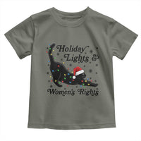 Sexy Cat Holiday Lights Womens Rights Supporter Toddler T Shirt Christmas Feminist Gift - Wonder Print Shop