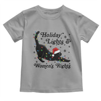 Sexy Cat Holiday Lights Womens Rights Supporter Toddler T Shirt Christmas Feminist Gift - Wonder Print Shop