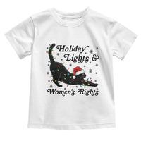 Sexy Cat Holiday Lights Womens Rights Supporter Toddler T Shirt Christmas Feminist Gift - Wonder Print Shop