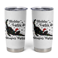 Sexy Cat Holiday Lights Womens Rights Supporter Tumbler Cup Christmas Feminist Gift - Wonder Print Shop