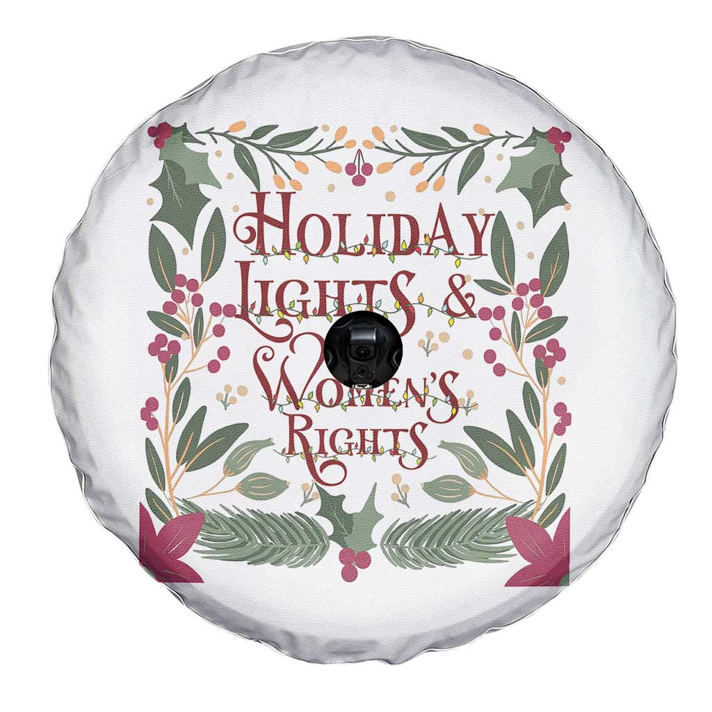 Holiday Lights Womens Rights Supporter Spare Tire Cover Feminist Activist Christmas Gift - Wonder Print Shop