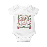 Holiday Lights Womens Rights Supporter Baby Onesie Feminist Activist Christmas Gift - Wonder Print Shop