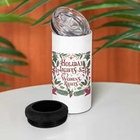 Holiday Lights Womens Rights Supporter 4 in 1 Can Cooler Tumbler Feminist Activist Christmas Gift - Wonder Print Shop