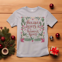 Holiday Lights Womens Rights Supporter T Shirt Feminist Activist Christmas Gift - Wonder Print Shop