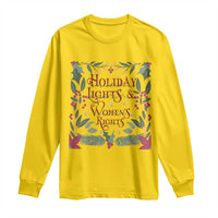 Holiday Lights Womens Rights Supporter Long Sleeve Shirt Feminist Activist Christmas Gift - Wonder Print Shop