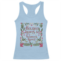 Holiday Lights Womens Rights Supporter Racerback Tank Top Feminist Activist Christmas Gift - Wonder Print Shop