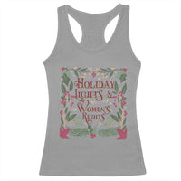 Holiday Lights Womens Rights Supporter Racerback Tank Top Feminist Activist Christmas Gift - Wonder Print Shop