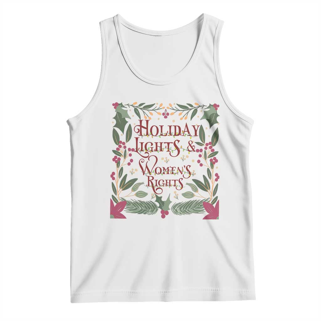 Holiday Lights Womens Rights Supporter Tank Top Feminist Activist Christmas Gift - Wonder Print Shop