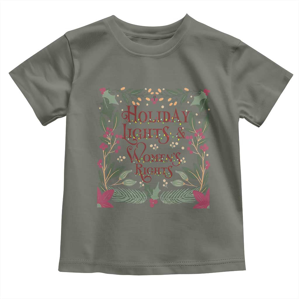 Holiday Lights Womens Rights Supporter Toddler T Shirt Feminist Activist Christmas Gift - Wonder Print Shop