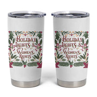 Holiday Lights Womens Rights Supporter Tumbler Cup Feminist Activist Christmas Gift - Wonder Print Shop