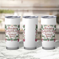 Holiday Lights Womens Rights Supporter Tumbler Cup Feminist Activist Christmas Gift - Wonder Print Shop