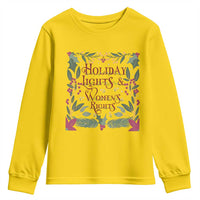Holiday Lights Womens Rights Supporter Youth Sweatshirt Feminist Activist Christmas Gift - Wonder Print Shop