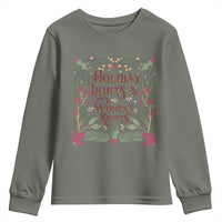 Holiday Lights Womens Rights Supporter Youth Sweatshirt Feminist Activist Christmas Gift - Wonder Print Shop