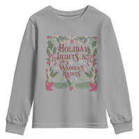 Holiday Lights Womens Rights Supporter Youth Sweatshirt Feminist Activist Christmas Gift - Wonder Print Shop