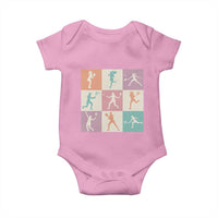Tennis Lover Colorful Pastel Grid Sports Fan Gift Baby Onesie - Wonder Print Shop