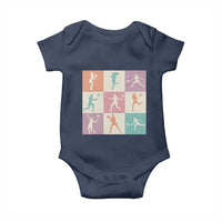 Tennis Lover Colorful Pastel Grid Sports Fan Gift Baby Onesie - Wonder Print Shop