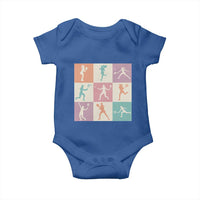 Tennis Lover Colorful Pastel Grid Sports Fan Gift Baby Onesie - Wonder Print Shop