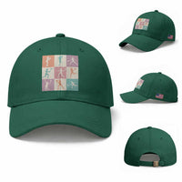 Tennis Lover Colorful Pastel Grid Sports Fan Gift Baseball Cap