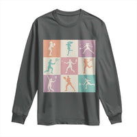 Tennis Lover Colorful Pastel Grid Sports Fan Gift Long Sleeve Shirt - Wonder Print Shop