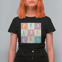 Tennis Lover Colorful Pastel Grid Sports Fan Gift T Shirt For Women - Wonder Print Shop
