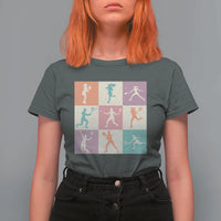 Tennis Lover Colorful Pastel Grid Sports Fan Gift T Shirt For Women - Wonder Print Shop