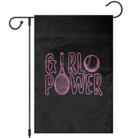 Girl Power Tennis Gift Garden Flag Feminist Sports Gift - Wonder Print Shop
