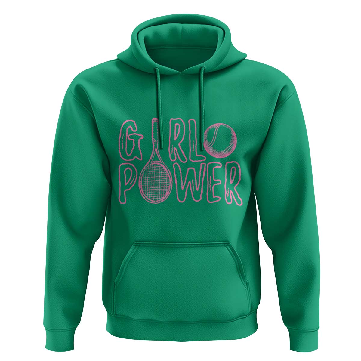 Girl Power Tennis Gift Hoodie Feminist Sports Gift - Wonder Print Shop