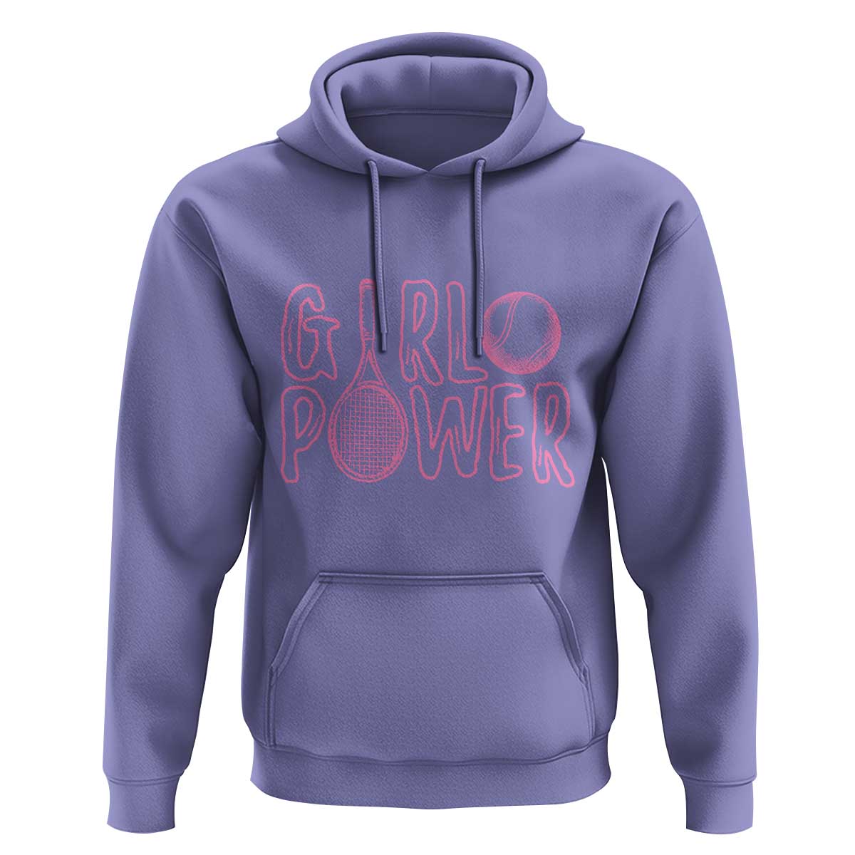 Girl Power Tennis Gift Hoodie Feminist Sports Gift - Wonder Print Shop
