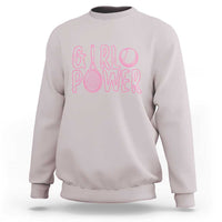Girl Power Tennis Gift Sweatshirt Feminist Sports Gift - Wonder Print Shop