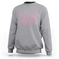 Girl Power Tennis Gift Sweatshirt Feminist Sports Gift - Wonder Print Shop