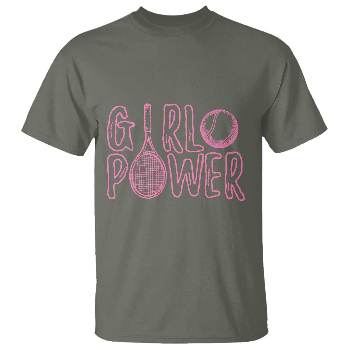 Girl Power Tennis Gift T Shirt Feminist Sports Gift - Wonder Print Shop