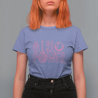 Girl Power Tennis Gift T Shirt For Women Feminist Sports Gift - Wonder Print Shop