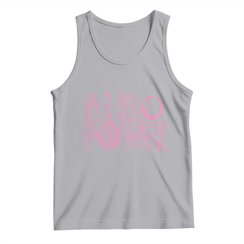Girl Power Tennis Gift Tank Top Feminist Sports Gift - Wonder Print Shop