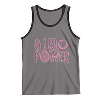 Girl Power Tennis Gift Tank Top Feminist Sports Gift - Wonder Print Shop