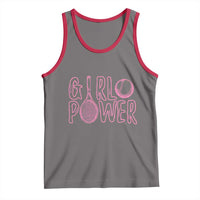 Girl Power Tennis Gift Tank Top Feminist Sports Gift - Wonder Print Shop