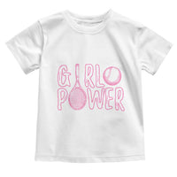 Girl Power Tennis Gift Toddler T Shirt Feminist Sports Gift - Wonder Print Shop