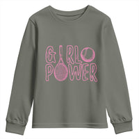 Girl Power Tennis Gift Youth Sweatshirt Feminist Sports Gift - Wonder Print Shop