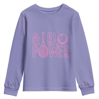 Girl Power Tennis Gift Youth Sweatshirt Feminist Sports Gift - Wonder Print Shop