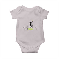 Tennis Lover Heartbeat Baby Onesie Sports Player Gift - Wonder Print Shop