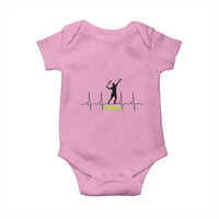 Tennis Lover Heartbeat Baby Onesie Sports Player Gift - Wonder Print Shop