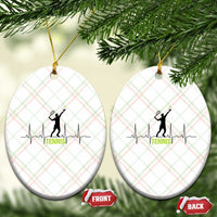 Tennis Lover Heartbeat Ceramic Ornament Sports Player Gift - Wonder Print Shop