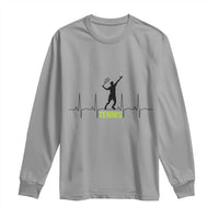 Tennis Lover Heartbeat Long Sleeve Shirt Sports Player Gift - Wonder Print Shop