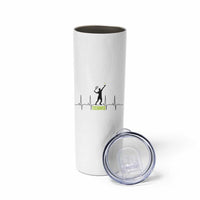 Tennis Lover Heartbeat Skinny Tumbler Sports Player Gift - Wonder Print Shop
