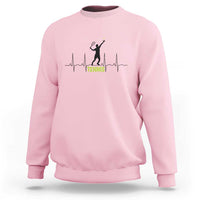Tennis Lover Heartbeat Sweatshirt Sports Player Gift - Wonder Print Shop