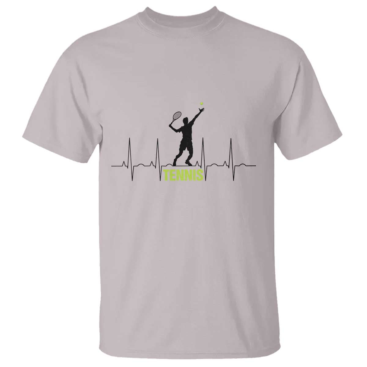Tennis Lover Heartbeat T Shirt Sports Player Gift - Wonder Print Shop