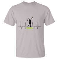 Tennis Lover Heartbeat T Shirt Sports Player Gift - Wonder Print Shop