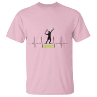 Tennis Lover Heartbeat T Shirt Sports Player Gift - Wonder Print Shop