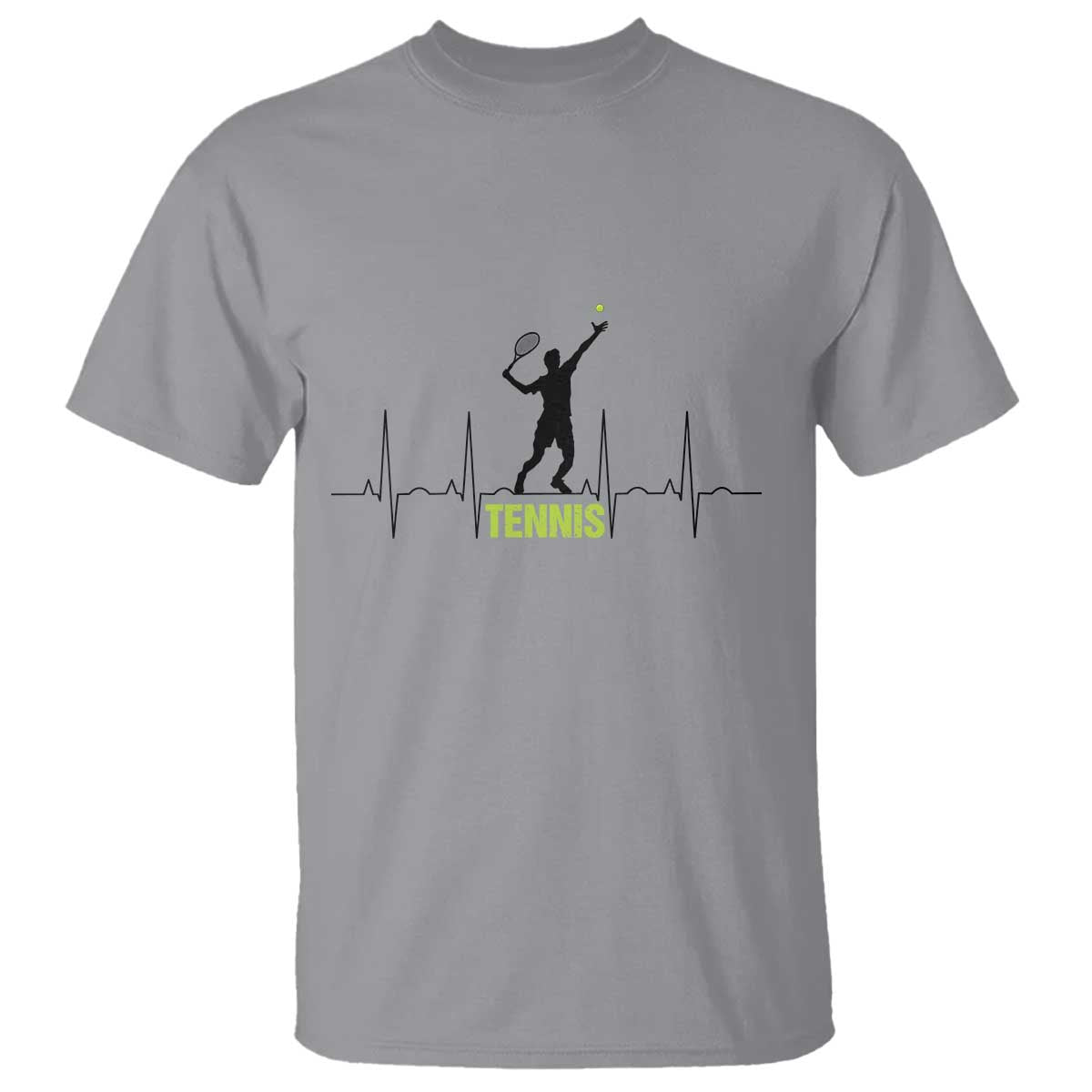 Tennis Lover Heartbeat T Shirt Sports Player Gift - Wonder Print Shop