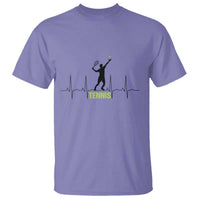 Tennis Lover Heartbeat T Shirt Sports Player Gift - Wonder Print Shop